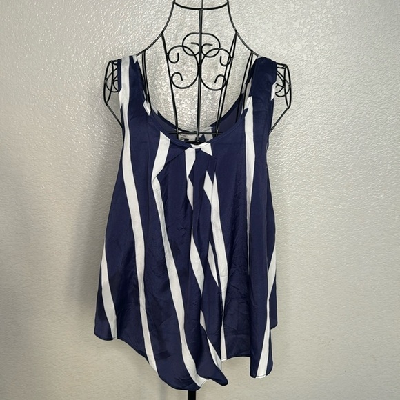 BCBGeneration navy + white striped top - Picture 1 of 3